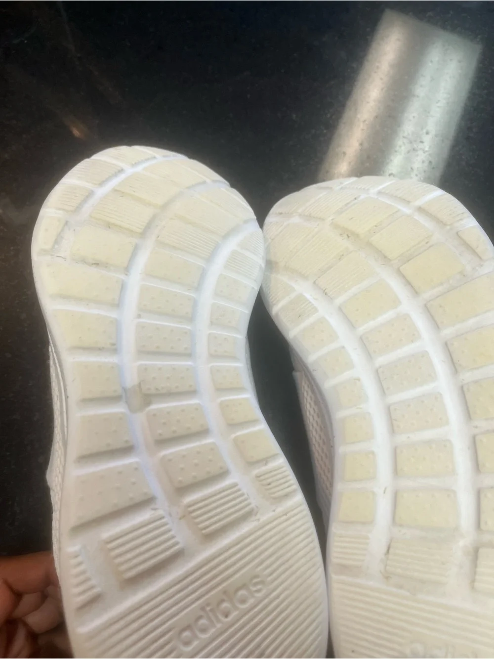 Sz 12 adidas mens White Slip-On Athletic Shoes